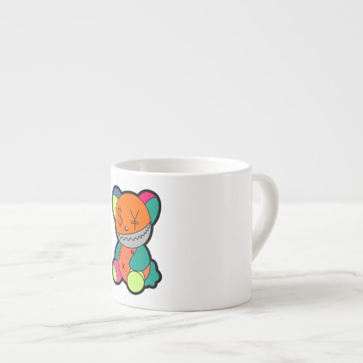 Colorful bear espresso kop (Voorkant rechts)