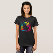 Colorful Bear Face Spirit Animal T-shirt (Voorkant volledig)