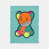 Colorful bear fleece deken (Voorkant)