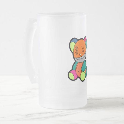 Colorful bear matglas bierpul (Voorkant links)