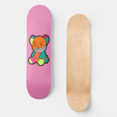 Colorful bear persoonlijk skateboard (Voorkant)
