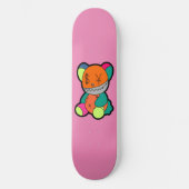 Colorful bear persoonlijk skateboard (Voorkant)
