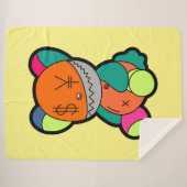Colorful bear sherpa deken (Voorkant (horizontaal))