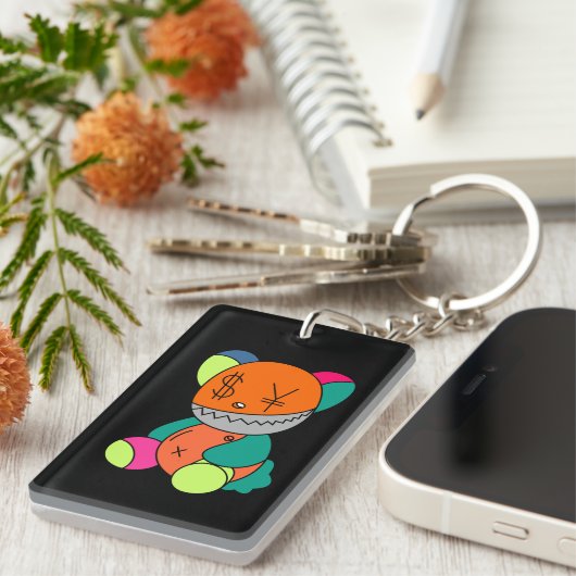 Colorful bear sleutelhanger (Voorkant Rechts)