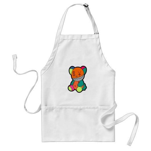 Colorful bear standaard schort (Voorkant)