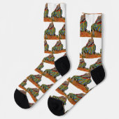 Colorful Bearded Dragon Socks Sokken (Links)