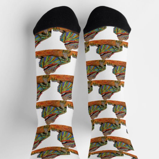 Colorful Bearded Dragon Socks Sokken (Top)