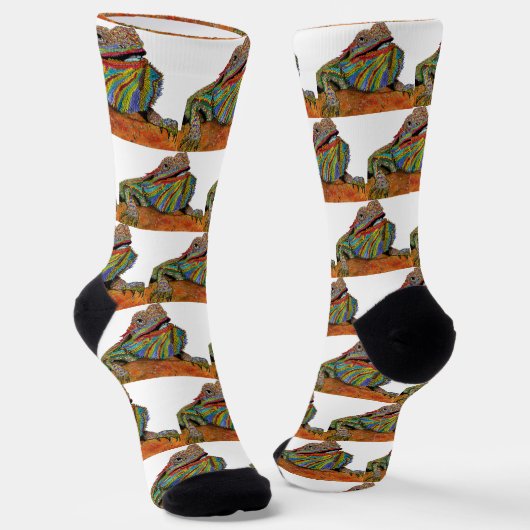 Colorful Bearded Dragon Socks Sokken (Gebogen)