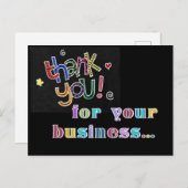 Colorful Bedankt Briefkaart (Voorkant / Achterkant)