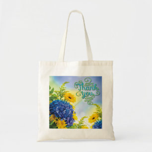 Colorful Bedankt Floral Tote Bag