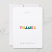 Colorful Bedankt Kinderen van Birthday Party Harte (Voorkant)