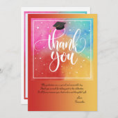 Colorful Bedankt voor je fotokaart Kaart (Voorkant / Achterkant)