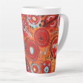 Colorful Beginnende Latte Mok (Rechterhoek)