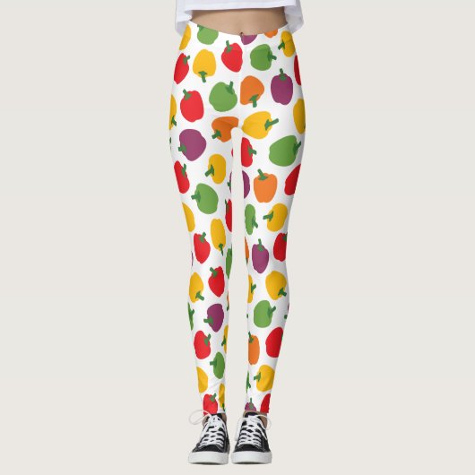 Colorful Bell Peppers Leggings (Voorkant)