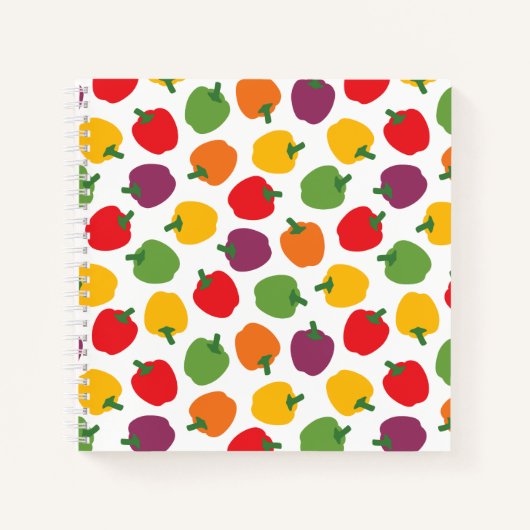 Colorful Bell Peppers Notitieboek (Voorkant)