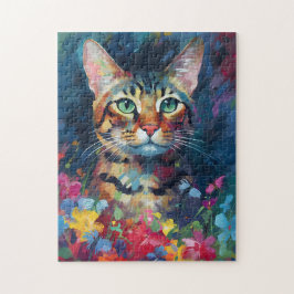 Colorful Bengal cat Legpuzzel