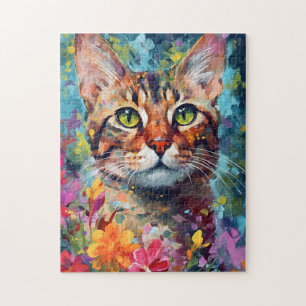 Colorful Bengal cat Legpuzzel