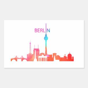 Colorful Berlin Rechthoekige Sticker