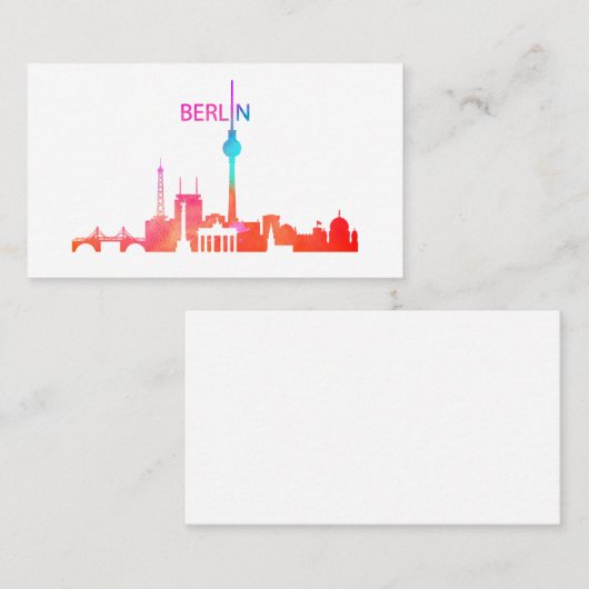Colorful Berlin Visitekaartje (Voorkant / Achterkant)