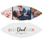 Colorful Best Dad ever Photo Collage American Football (Panelen)