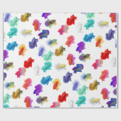 Colorful Betta Aquarium Fish Wrapping Paper Cadeaupapier (Vlak)