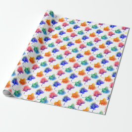 Colorful Betta Aquarium Fish Wrapping Paper Cadeaupapier