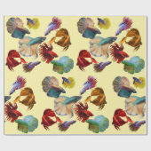 Colorful Betta Fish Cadeaupapier (Vlak)
