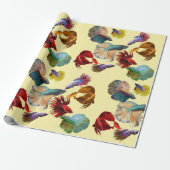 Colorful Betta Fish Cadeaupapier (Uitgerold)