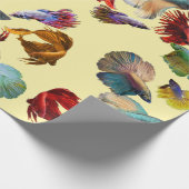 Colorful Betta Fish Cadeaupapier (Hoek)