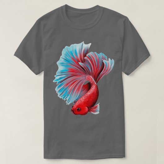 Colorful betta fish design t-shirt (Design voorkant)