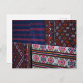 Colorful Bhutan Textiles Briefkaart (Voorkant / Achterkant)