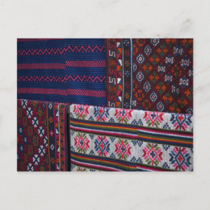 Colorful Bhutan Textiles Briefkaart