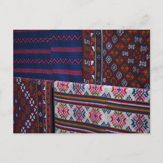 Colorful Bhutan Textiles Briefkaart (Voorkant)