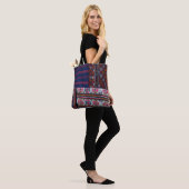 Colorful Bhutan Textiles Tote Bag (Op model)