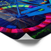 Colorful Bicycle Fun Happy Poster (Hoek)