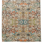 Colorful Bicycle Patroon Douchegordijn (Voorkant)