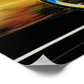 Colorful Bicycle Rider met uw persoonlijke naam Poster (Hoek)