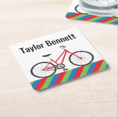 Colorful Bicycles - Onderzetters voor gepersonalis (Schuin)