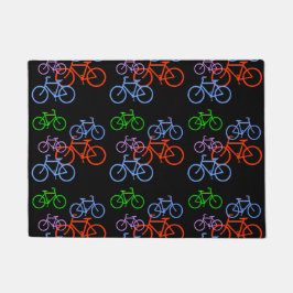 Colorful Bicycles Pattern Deurmat