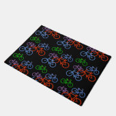 Colorful Bicycles Pattern Deurmat (Schuin)