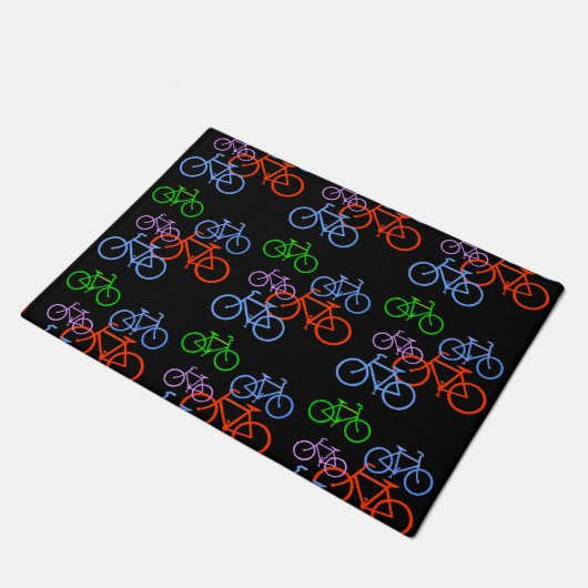 Colorful Bicycles Pattern Deurmat (Schuin)