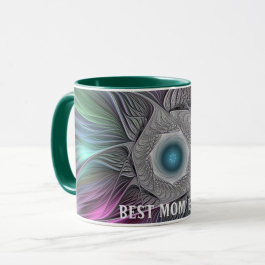 Colorful Big Flower Abstract Fractal Best Mama Mok (Voorkant links)