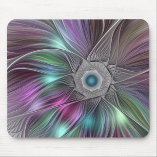 Colorful Big Flower Abstract Modern Fractal Art Muismat