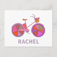 Colorful  Bike met Flowers Illustratie