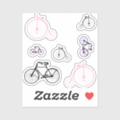 Colorful  Bike Stickers voor IPhone (Vel)