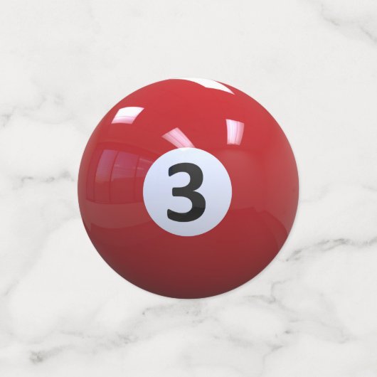 Colorful Billiard/Pool Balls Confetti (Kleine voorkant)