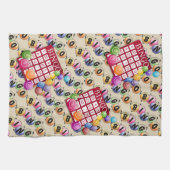Colorful Bingo Kaarten Theedoek (Horizontaal)