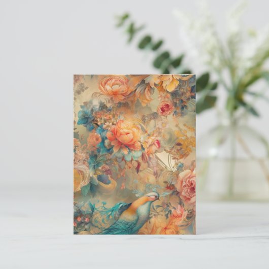 Colorful Bird Briefkaart (Staand voorkant)