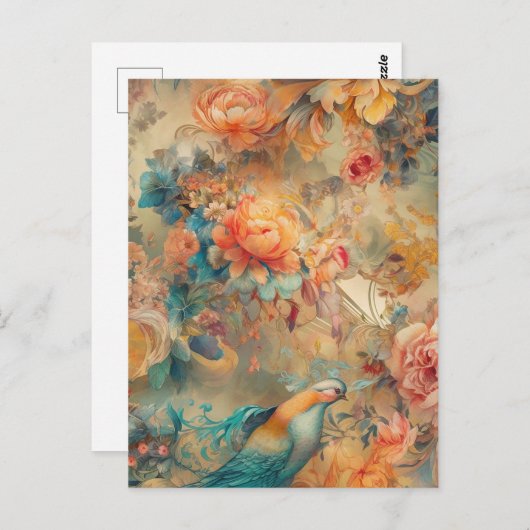 Colorful Bird Briefkaart (Voorkant / Achterkant)