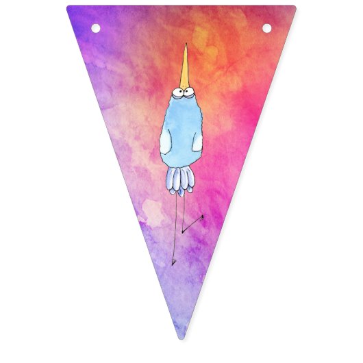 Colorful Bird Bunting Penant Banner (Eerste vlag)